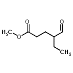 structure of CAS# 66757-48-0, Methyl 4-formylhexanoate;4-Formyl-hexanoic acid methyl ester