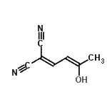 CAS#: 66780-24-3， [(2Z)-3-Hydroxy-2-buten-1-ylidene]malononitrile
