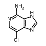 结构式 CAS# 668268-69-7, 7-氯-3H-咪唑并[4,5-c]吡啶-4-胺