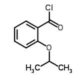 structure of CAS# 66849-11-4, 2-Isopropoxybenzoyl chloride;2-(methylethoxy)benzoyl chloride;2-isopropoxybenzoyl chloride;2-Isopropoxybenzoylchloride