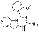 structure of CAS# 669718-22-3, 4-(2-Methoxyphenyl)-1,4-dihydro[1,3,5]triazino[1,2-a]benzimidazol-2-amine;1,3,5-tri<wbr>azino[1,2<wbr>-a]benzim<wbr>idazol-2-<wbr>amine, 1,<wbr>4-dihydro<wbr>-4-(2-met<wbr>hoxypheny<wbr>l);4-(2-Meth<wbr>oxyphenyl<wbr>)-1,4-dih<wbr>ydro[1,3,<wbr>5]triazin<wbr>o[1,2-a][<wbr>1,3]benzi<wbr>midazol-2<wbr>-amine;4-(2-meth<wbr>oxyphenyl<wbr>)-1,4-dih<wbr>ydro[1,3,<wbr>5]triazin<wbr>o[1,2-a]b<wbr>enzimidaz<wbr>ol-2-amine