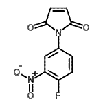 结构式 CAS# 67154-40-9, 1-(4-氟-3-硝基苯基)-1H-吡咯-2,5-二酮