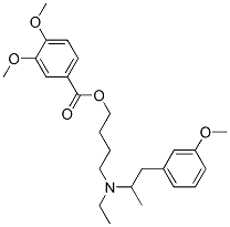 CAS#: 67293-25-8， 3,4-Dimethoxybenzoic Acid 4-[Ethyl[2-(3-Methoxyphenyl)-1-Methylethyl]Amino]Butyl Ester
