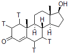 CAS#: 67308-98-9， (17b)-17-Hydroxy-Androst-4-en-3-one-1,2,6,7-T4