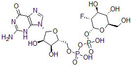 CAS 登录号：67341-46-2， 鸟苷二磷酸酯 2-脱氧-2-氟甘露糖酯