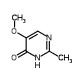 structure of CAS# 67383-33-9, 5-Methoxy-2-methyl-4(3H)-pyrimidinone;5-methoxy-2-methyl-4-hydroxypyrimidine;5-methoxy-2-methylpyrimidin-4(1H)-one;5-methoxy-2-methylpyrimidin-4-ol