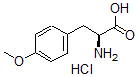 structure of CAS# 67423-44-3, O-Methyl-L-Tyrosine Hydrochloride;P-METHOXY-L-PHENYLALANINE HYDROCHLORIDE;H-P-Methoxy-Phe-OH.Hcl(H-Tyr(Me)-OH.Hcl;O-METHYL-L-TYROSINE HYDROCHLORIDE