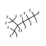 structure of CAS# 67437-97-2, 2-Chloro-1,1,1,3,3,4,4,5,5,5-decafluoro-2-(trifluoromethyl)pentane;(2-Chloro-2-(trifluoromethyl)perfluoropentane;2-Chloro-2-(trifluoromethyl)perfluoropentane;2-Chloro-2-(trifluoromethyl)perfluoropentane 97%