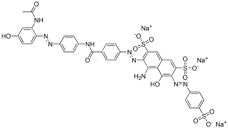 CAS#: 67461-03-4， Trisodium 3-[[4-[[[4-[[2-(Acetylamino)-4-Hydroxyphenyl]Azo]Phenyl]Amino]Carbonyl]Phenyl]Azo]-4-Amino-5-Hydroxy-6-[(4-Sulphonatophenyl)Azo]Naphthalene-2,7-Disulphonate