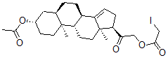 CAS#: 67462-38-8， (17alpha)-3beta,21-Dihydroxy-5beta-Pregn-14-En-20-One 3-Acetate 21-Iodoacetate