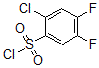 结构式 CAS# 67475-58-5, 2-氯-4,5-二氟苯磺酰氯