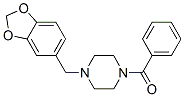 CAS 登录号：6761-59-7， 1-(1,3-苯并二氧戊环-5-基甲基)-4-苯甲酰基哌嗪