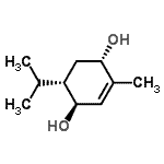 CAS 登录号：676268-01-2， (1S,4S,5S)-5-异丙基-2-甲基-2-环己烯-1,4-二醇