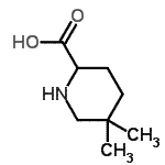 CAS#: 676355-70-7， 5,5-Dimethyl-2-piperidinecarboxylic acid