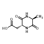 CAS 登录号：676363-90-9， [(2R,5S)-5-甲基-3,6-二氧代-2-哌嗪基]乙酸