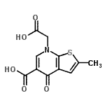 CAS#: 67637-72-3， 7-(Carboxymethyl)-2-methyl-4-oxo-4,7-dihydrothieno[2,3-b]pyridine-5-carboxylic acid