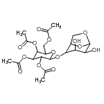 CAS#: 67650-35-5， 2-(Acetoxymethyl)-6-[(3,4-dihydroxy-6,8-dioxabicyclo[3.2.1]oct-2-yl)oxy]tetrahydro-2H-pyran-3,4,5-triyl triacetate