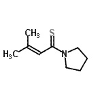 CAS#: 67797-23-3， 3-Methyl-1-(1-pyrrolidinyl)-2-butene-1-thione