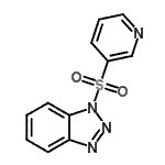 structure of CAS# 678173-43-8, 1-(3-Pyridinylsulfonyl)-1H-benzotriazole;1- -1H-BENZOTRIAZOLE;1-(3-Pyridinylsulfonyl)-1H-benzotriazole;647330_ALDRICH