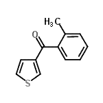 structure of CAS# 67869-14-1, (2-Methylphenyl)(3-thienyl)methanone;3-(2-methylbenzoyl)thiophene