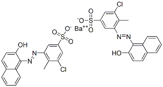 CAS#: 67892-50-6， Barium Bis[2-Chloro-6-[(2-Hydroxy-1-Naphthyl)Azo]Toluene-4-Sulphonate]