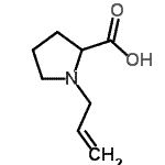 structure of CAS# 678988-13-1, 1-Allylproline;(S)-1-Allylpyrrolidine-2-carboxylic acid;1-allylproline;1-Allylpyrrolidine-2-carboxylic acid