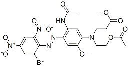 CAS#: 67905-16-2， Methyl N-[5-(Acetylamino)-4-[(2-Bromo-4,6-Dinitrophenyl)Azo]-2-Methoxyphenyl]-N-[2-(Acetoxy)Ethyl]beta-Alaninate