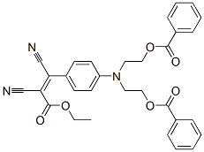 CAS#: 67905-18-4， Ethyl 3-[4-[Bis[2-(Benzoyloxy)Ethyl]Amino]Phenyl]-2,3-Dicyanoacrylate