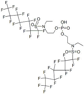 CAS#: 67939-93-9， Bis[2-[Ethyl[(Pentadecafluoroheptyl)Sulphonyl]Amino]Ethyl] Hydrogen Phosphate