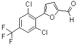 结构式 CAS# 680215-60-5, 5-[2,6-二氯-4-(三氟甲基)苯基]-2-糠醛