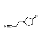 CAS#: 680223-72-7， 3-[(3S)-3-Hydroxy-1-pyrrolidinyl]propanenitrile