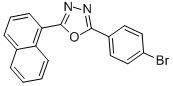 结构式 CAS# 68047-37-0, 2-(4-溴苯基)-5-(1-萘基)-1,3,4-恶二唑
