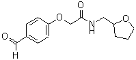 结构式 CAS# 680992-22-7, 2-(4-甲酰基苯氧基)-N-(四氢-2-呋喃基甲基)乙酰胺