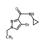 CAS#: 681015-53-2， 4-Bromo-N-cyclopropyl-1-ethyl-1H-pyrazole-3-carboxamide