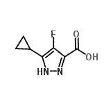 CAS 登录号：681034-74-2， 5-环丙基-4-氟-1H-吡唑-3-羧酸