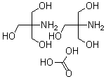 structure of CAS# 68123-29-5, Tris(hydroxymethyl)aminomethane carbonate;2-Amino-2-Methylol-Propane-1,3-Diol;Carbonic Acid;Carbonic Acid, Compd. With 2-Amino-2-(Hydroxymethyl)-1,3-Propanediol (1:2);Carbonic Acid, Compound With 2-Amino-2-(Hydroxymethyl)Propane-1,3-Diol (1:2)