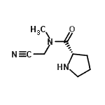 CAS#: 681282-62-2， N-(Cyanomethyl)-N-methyl-L-prolinamide