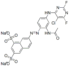 CAS#: 68155-62-4， Disodium 7-[[2-(Acetylamino)-4-[(5-Chloro-2,6-Difluoro-4-Pyrimidinyl)Amino]Phenyl]Azo]Naphthalene-1,3-Disulphonate