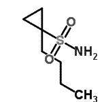structure of CAS# 681808-60-6, 1-butylcyclopropane-1-sulfonamide;1-butylcyclopropane-1-sulfonamide