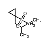 结构式 CAS# 681808-62-8, 1-异丁基环丙烷-1-磺酰胺