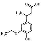 CAS#: 682803-60-7， 3-Amino-3-(3-ethoxy-4-hydroxyphenyl)propanoic acid