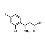 CAS#: 682803-74-3， 3-amino-3-(2-chloro-4-fluoro-phenyl)propanoic acid