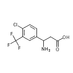 CAS#: 682804-35-9， 3-amino-3-[4-chloro-3-(trifluoromethyl)phenyl]propanoic acid