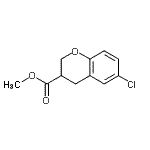 结构式 CAS# 68281-66-3, 甲基6-氯-3-色满羧酸酯