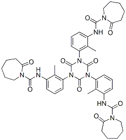 CAS 登录号：68310-49-6， N,N',N''-[(2,4,6-三氧代-1,3,5-三嗪-1,3,5(2H,4H,6H)-三基)三(甲基-M-亚苯基)]三(六氢-2-氧代-1H-氮杂卓-1-甲酰胺)