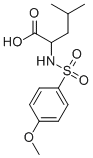 CAS#: 68377-65-1， 2-{[(4-Methoxyphenyl)Sulfonyl]Amino}-4-Methylpentanoic Acid