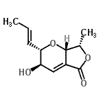 CAS#: 684237-04-5， (2S,3R,7S,7aS)-3-Hydroxy-7-methyl-2-[(1E)-1-propen-1-yl]-2,3,7,7a-tetrahydro-5H-furo[3,4-b]pyran-5-one