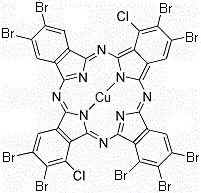 CAS#: 68425-85-4， [1,3,9,10,16,17,23,24-Nonabromo-11,25-Dichloro-29H,31H-Phthalocyaninato]-(SP-4-2)-Copper