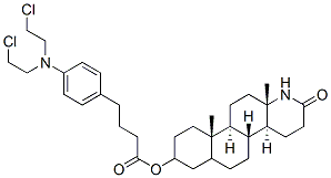 CAS#: 68426-41-5， (3beta,5alpha)-3-(4-(4-(Bis(2-chloroethyl)amino)phenyl)-1-oxobutoxy)-17a-Aza-D-homoandrostan-17-one