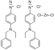 CAS 登录号：68459-97-2， 4-重氮基-N-苄基-N-乙基苯胺氯化锌盐